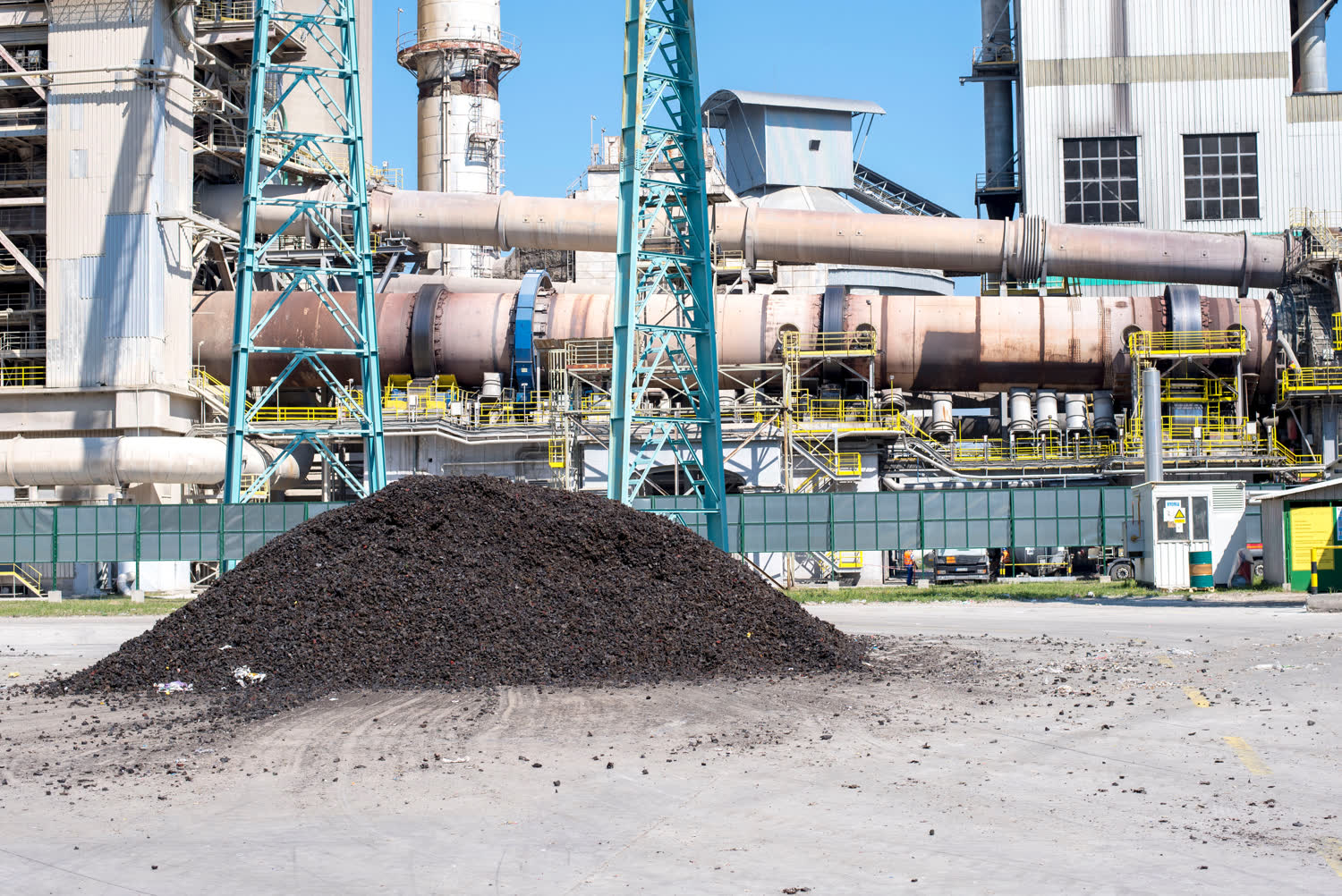 Rotary kiln of a cement plant